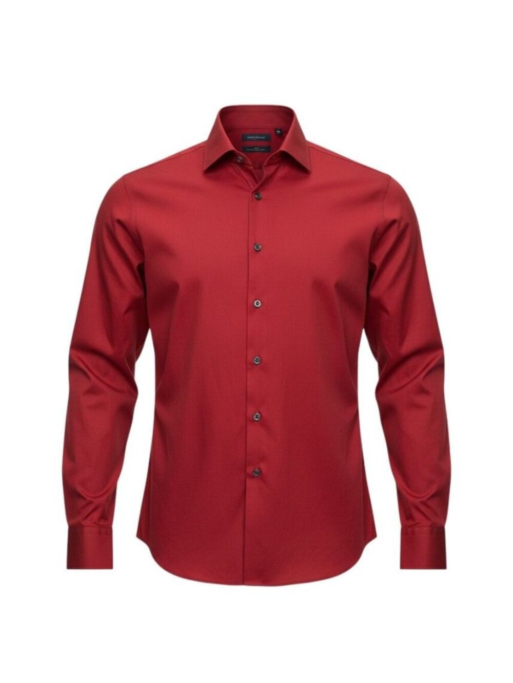 Alfani Mens Slim Fit Red Dress Shirt 16-16.5 32/33 Long Sleeve